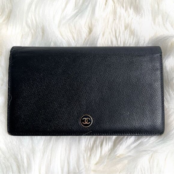 Chanel long bifold wallet - preowned - Picture 1 of 12